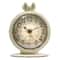 Hello Honey® 6" Vintage Pewter Mantel Clock with Birds